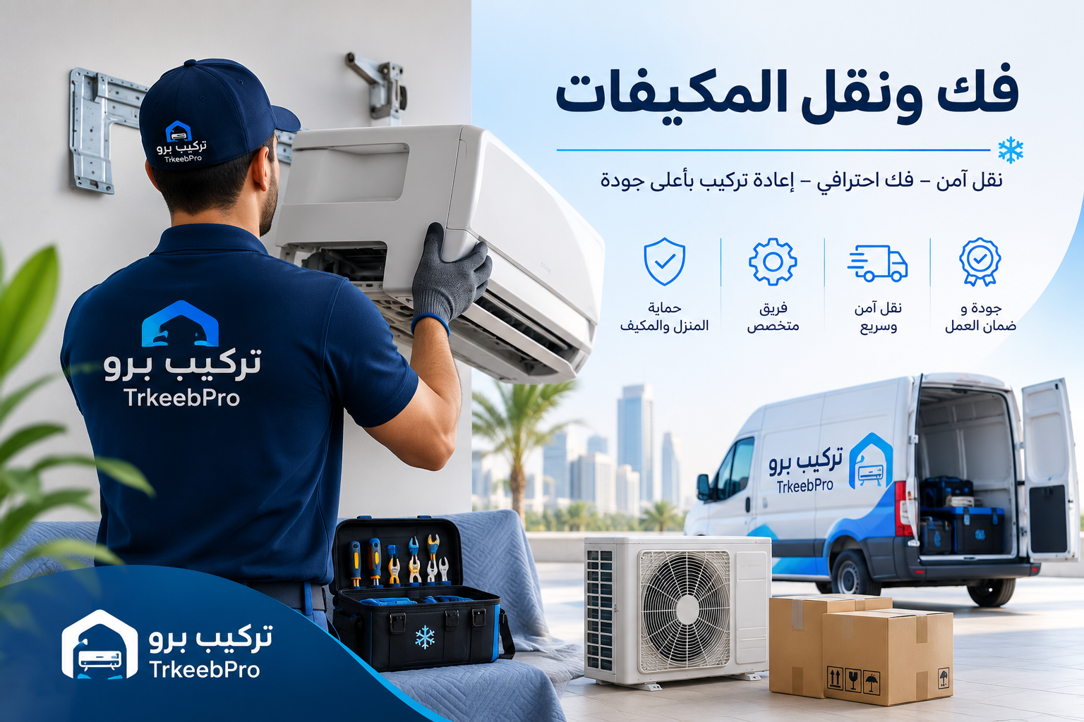 فك ونقل المكيفات